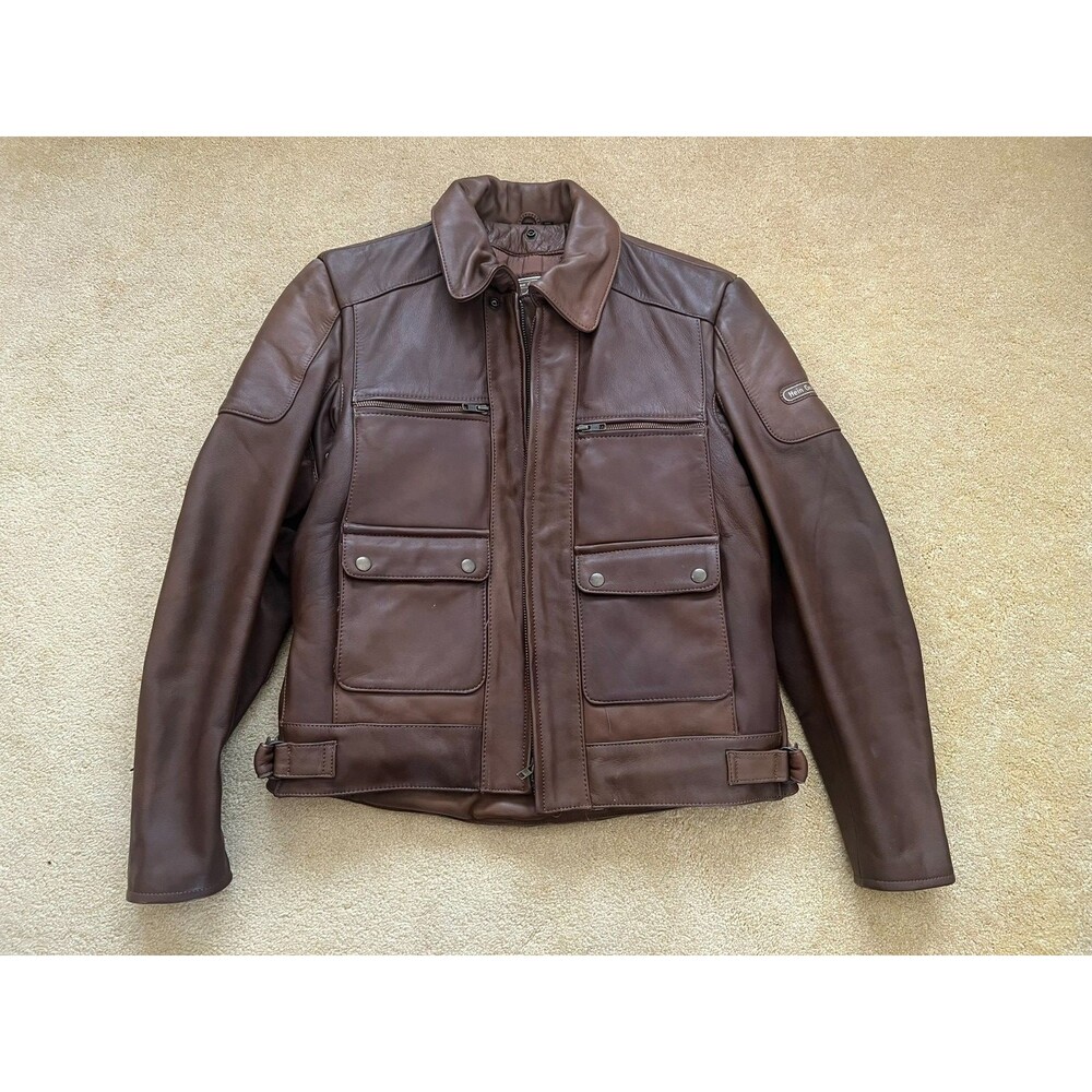 Vintage 80s Hein Gericke Brown Leather Motorcycle Jacket / Men's Size 40